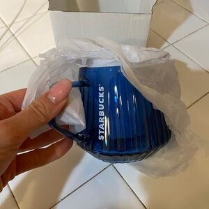 Starbucks Blue Glass Coffee Mug